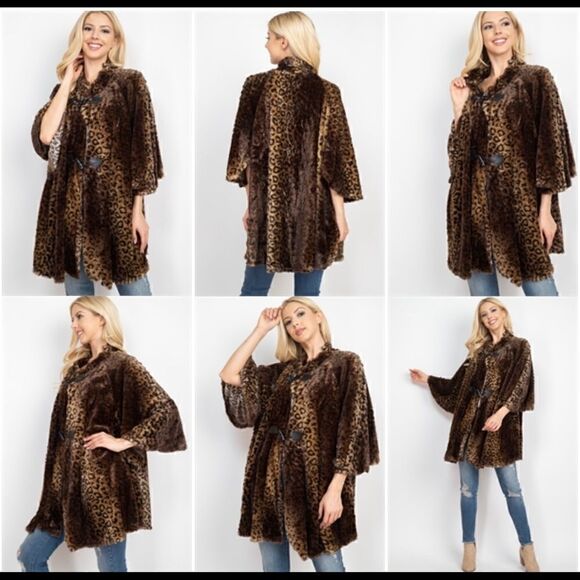 SALE! NWT Beautiful Leopard Light Coat. - Picture 1 of 3